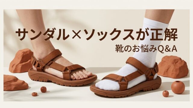 2026年夏のトレンド「サンダル×ソックス」は衛生的に正解だった！足臭・疲労を防ぐ組み合わせ術