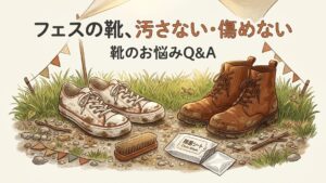 夏フェス・野外イベントで靴を汚さない持ち物と応急ケア術