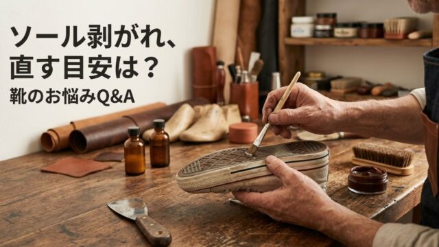 スニーカーのソール剥がれ、自分で直す？修理に出す目安