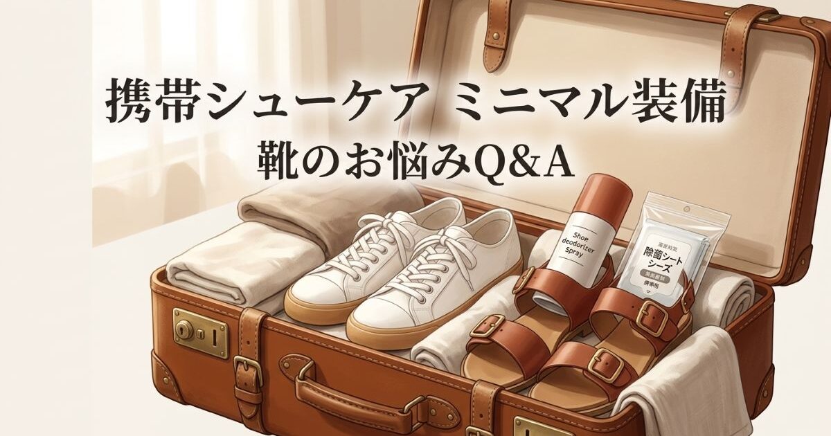 夏休み旅行に持っていく「携帯シューケアグッズ」ミニマル装備リスト