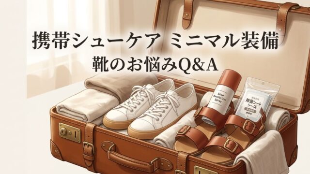 夏休み旅行に持っていく「携帯シューケアグッズ」ミニマル装備リスト