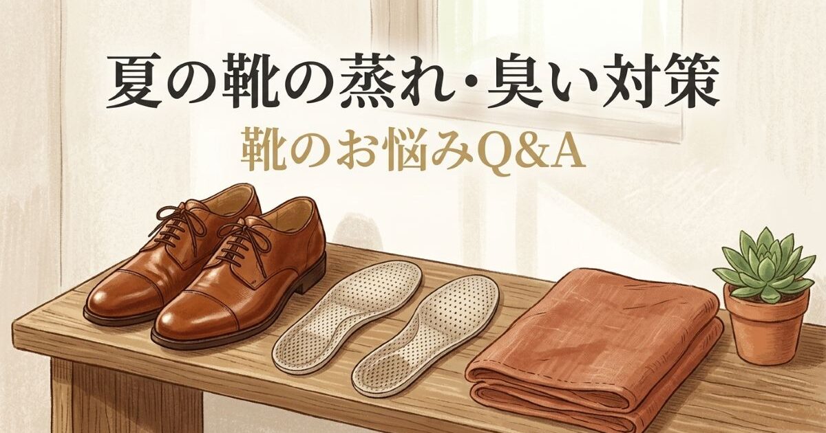 夏の靴の蒸れ・臭いを解決！プロが教えるインソール選びと帰宅後ケア習慣