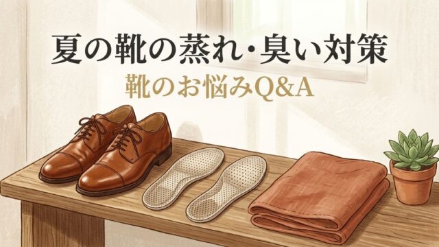 夏の靴の蒸れ・臭いを解決！プロが教えるインソール選びと帰宅後ケア習慣