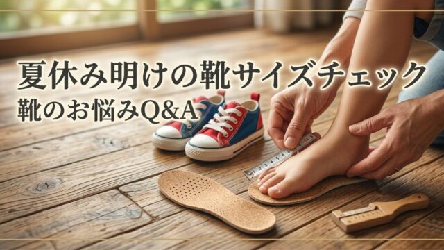 子供の靴、夏休み明けにサイズアウトしてない？自宅3分でできる買い替えチェック
