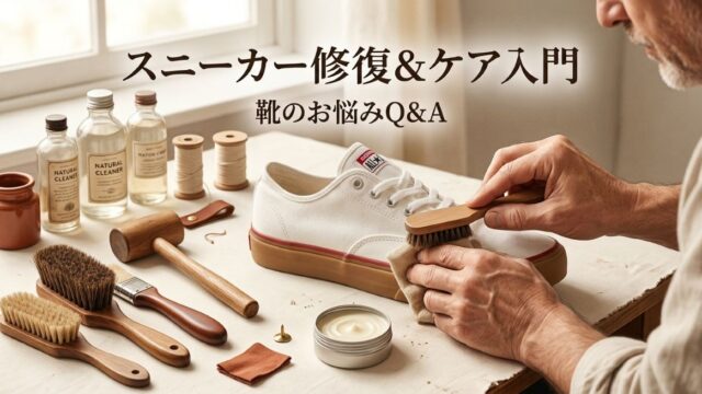 スニーカー「修復」市場が拡大中 ─ 愛用の一足を”資産”として長く履くリペア&ケア入門