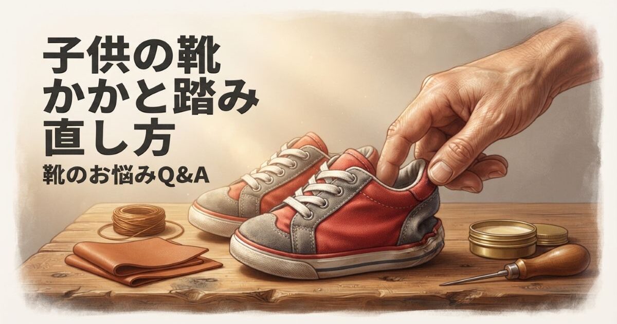 子供が靴のかかとを踏んで歩く｜直し方とやめさせる方法