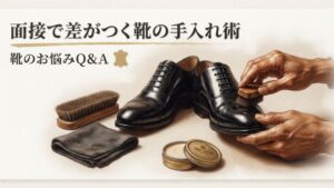 面接で差がつくビジネスシューズの手入れ術｜就活・転職の秋対策