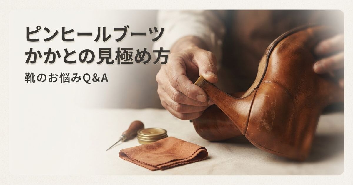 細ヒールブーツはかかとの減りが早い？修理タイミングとセルフチェック