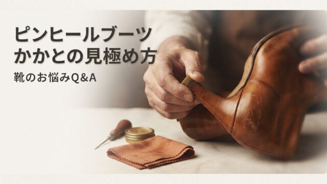 細ヒールブーツはかかとの減りが早い？修理タイミングとセルフチェック