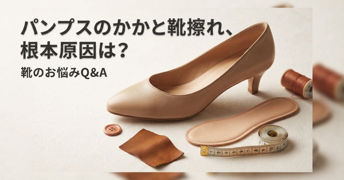 新品パンプスの靴擦れ・かかと浮きが直らない原因と根本対策