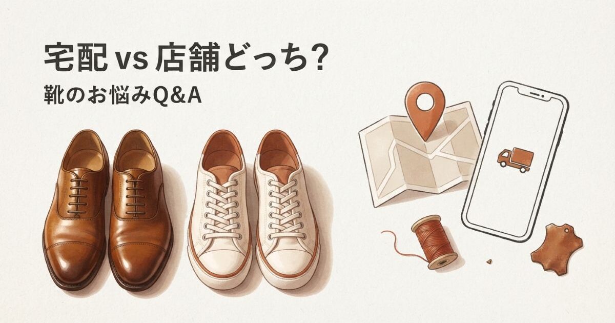 靴の宅配クリーニングは店舗よりお得？料金・日数を正直に比較