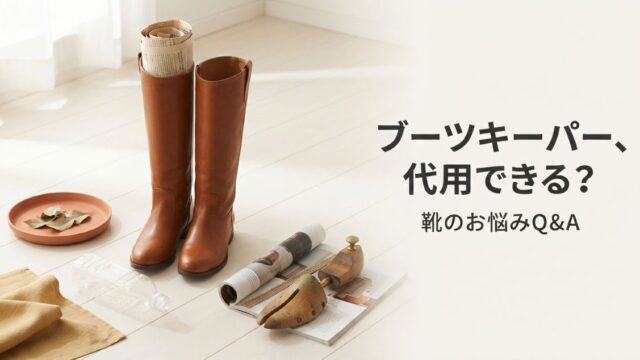 ブーツキーパーの代用はペットボトル？新聞紙？素材別の向き不向き